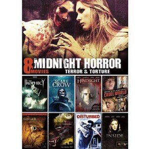 8 Midnight Horror Movies Terror & Torment DVD Echo Bridge Over 11 Hrs Film Set